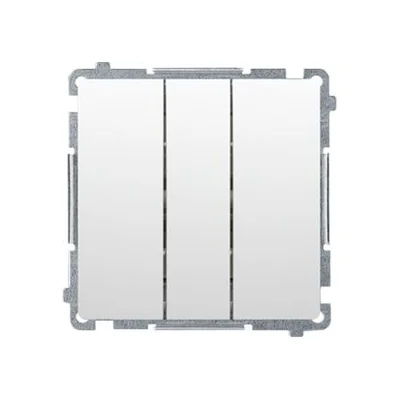 SIMON BASIC Łącznik potrójny z podświetleniem LED 10A 250V biały