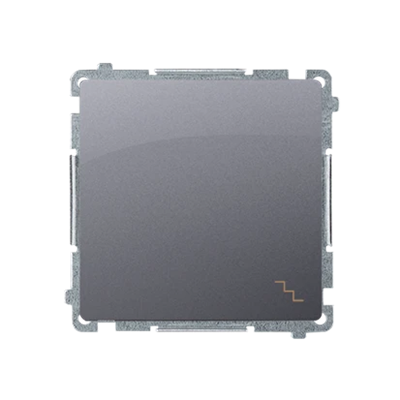 SIMON BASIC Łącznik schodowy (moduł) 10AX 230V srebrny mat