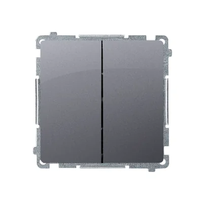 SIMON BASIC Łącznik świecznikowy z podświetleniem (moduł) 10AX 230V srebrny mat