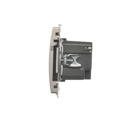 SIMON BASIC Ladegerät 2xUSB 2,1A 5V DC 230V satiniert