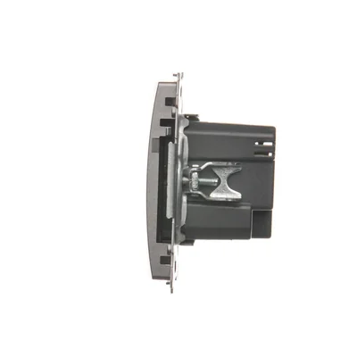SIMON BASIC Ładowarka USB podwójna inox metalizowany