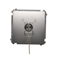 SIMON BASIC Momentary shutter switch with a key, 3-position "I-0-II" 2 N/O contacts, silver matt