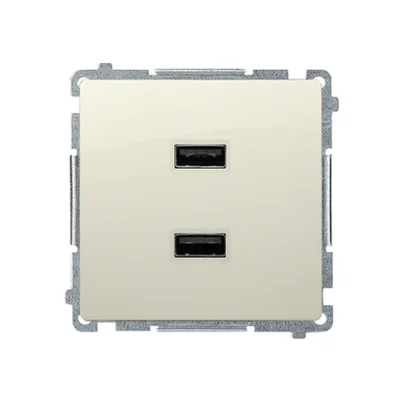 SIMON BASIC Nabíječka 2xUSB 2.1A 5V DC 230V béžová