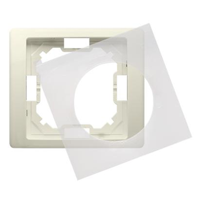 SIMON BASIC NEOS 1-gang frame for splash-proof version IP44 with beige gasket