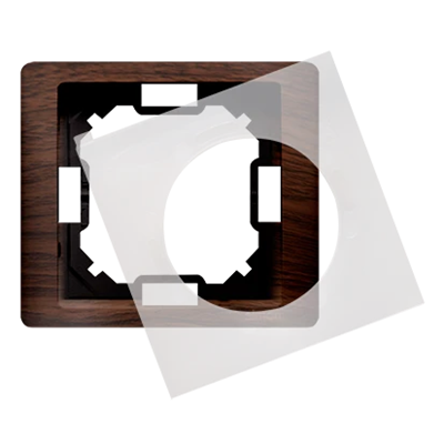SIMON BASIC NEOS 1-gang frame for splash-proof version IP44 with oak seal