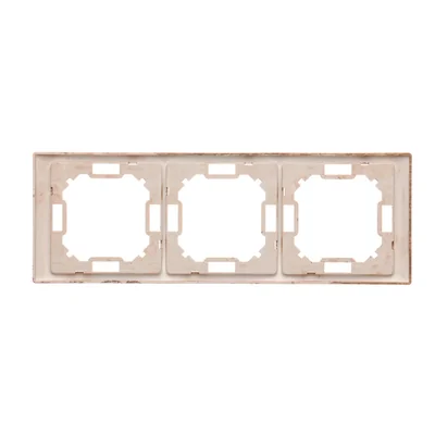 SIMON BASIC NEOS 3-fach Universalgestell, Eiche horizontal und vertikal