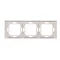 SIMON BASIC NEOS 3-fold universal frame, horizontal and vertical, stainless steel