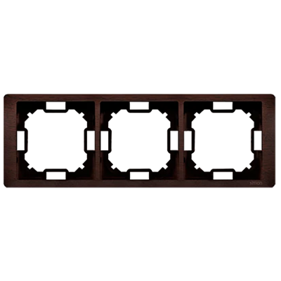 SIMON BASIC NEOS 3-fold universal frame, mahogany horizontal and vertical