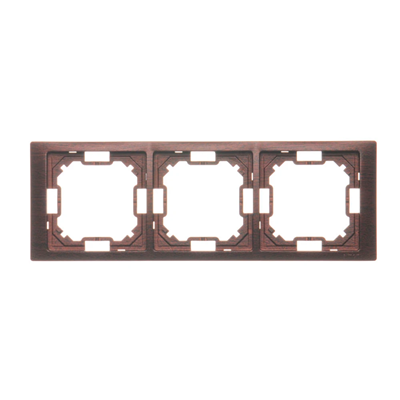 SIMON BASIC NEOS 3-fold universal frame, mahogany horizontal and vertical