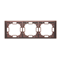 SIMON BASIC NEOS 3-fold universal frame, mahogany horizontal and vertical