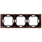 SIMON BASIC NEOS 3-fold universal frame, oak horizontal and vertical