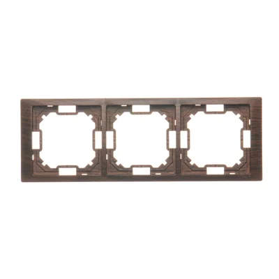 SIMON BASIC NEOS 3-fold universal frame, oak horizontal and vertical