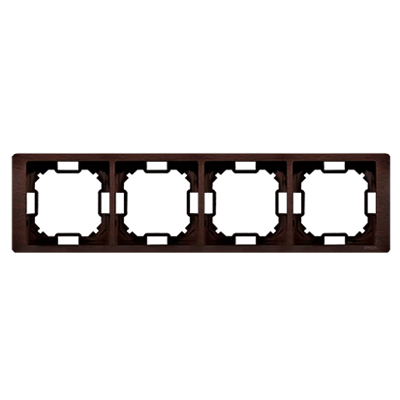 SIMON BASIC NEOS 4-fold universal mahogany horizontal and vertical frame
