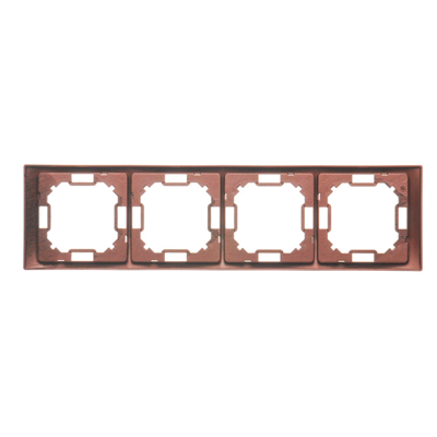 SIMON BASIC NEOS 4-fold universal mahogany horizontal and vertical frame