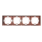 SIMON BASIC NEOS 4-fold universal mahogany horizontal and vertical frame