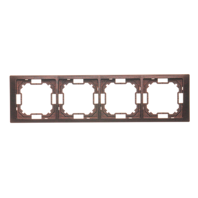SIMON BASIC NEOS 4-fold universal mahogany horizontal and vertical frame