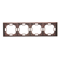 SIMON BASIC NEOS 4-fold universal mahogany horizontal and vertical frame