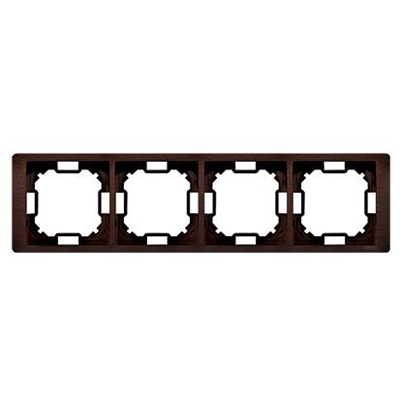 SIMON BASIC NEOS 4-fold universal mahogany horizontal and vertical frame