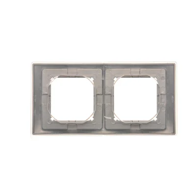 SIMON BASIC NEOS Cornice 2 volte per versione antispruzzo IP44 con un set di guarnizioni in titanio