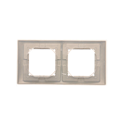 SIMON BASIC NEOS Cornice doppia per versione antispruzzo IP44 con set di guarnizioni, satinata