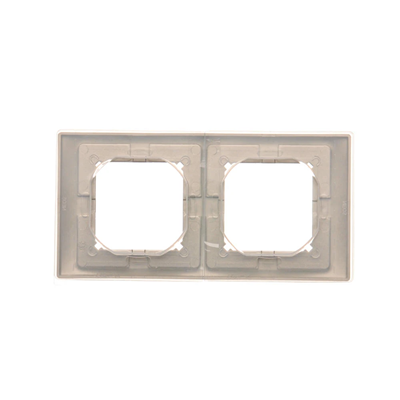 SIMON BASIC NEOS Double frame for IP44 splash-proof version with satin gasket set
