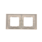 SIMON BASIC NEOS Double frame for IP44 splash-proof version with satin gasket set