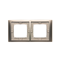 SIMON BASIC NEOS Double frame for IP44 splash-proof version with satin gasket set