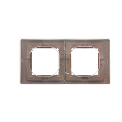 SIMON BASIC NEOS Double frame for splash-proof version IP44 with a set of gaskets oak