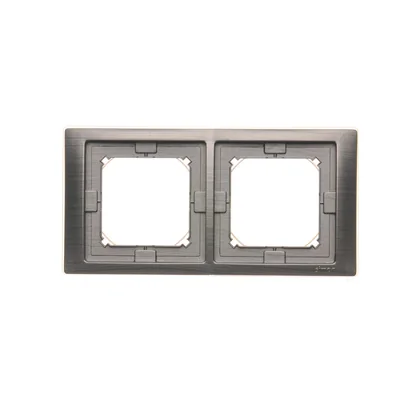 SIMON BASIC NEOS Double frame for splash-proof version IP44 with a set of titanium gaskets