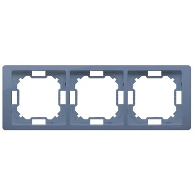 SIMON BASIC NEOS Marco universal triple, horizontal y vertical, lavanda