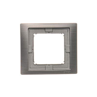 SIMON BASIC NEOS Single frame IP44 titanium, metallised