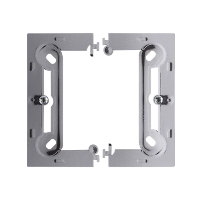 SIMON BASIC NEOS Single metallized inox surface-mounted box