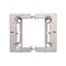 SIMON BASIC NEOS Single metallized inox surface-mounted box