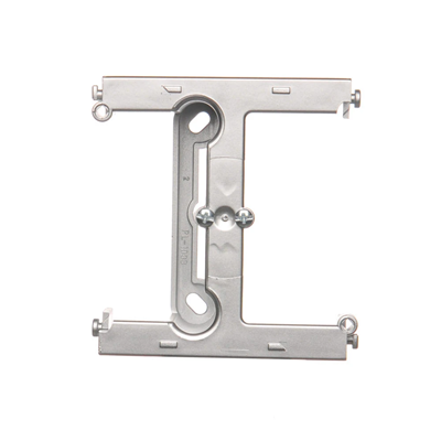 SIMON BASIC NEOS Surface-mounted box - an extension element for a single box folded into multiple frames, silver matt, metallized