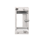 SIMON BASIC NEOS Surface-mounted box - an extension element for a single box folded into multiple frames, silver matt, metallized