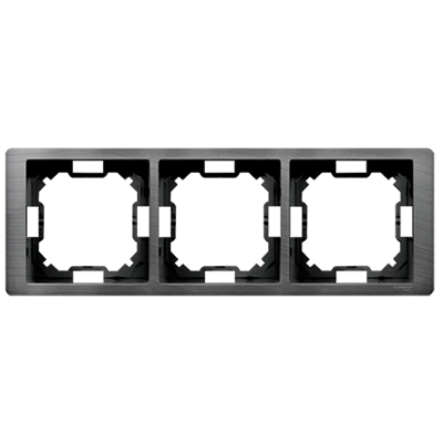 SIMON BASIC NEOS Titanium 3-fach Universalrahmen, horizontal und vertikal