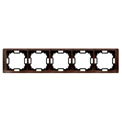 SIMON BASIC NEOS Universal 5-fold frame, horizontal and vertical, oak