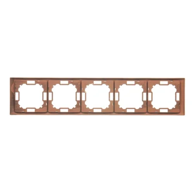 SIMON BASIC NEOS Universal 5-fold frame, horizontal and vertical, oak