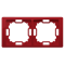 SIMON BASIC NEOS Universeller 2-fach-Rahmen, horizontal und vertikal rubinrot