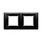 Simon Basic Neos WMYZ-04221N-Z013 Cornice a 2 moduli NEOS per versione IP44 a prova di spruzzi con guarnizione completa; nera