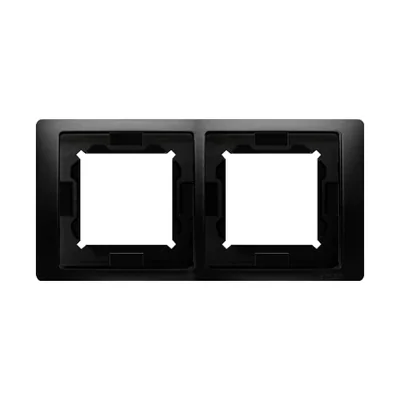 Simon Basic Neos WMYZ-04221N-Z013 NEOS 2-gang frame for IP44 splash-proof version with complete seal; black