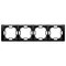 Simon Basic Neos WMYZ-04420N-Z013 Telaio a 4 moduli NEOS – universale orizzontale e verticale; nero