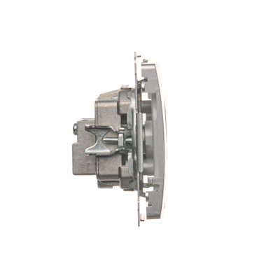 SIMON BASIC Pass-through antenna socket R-TV-SAT (module) silver mat