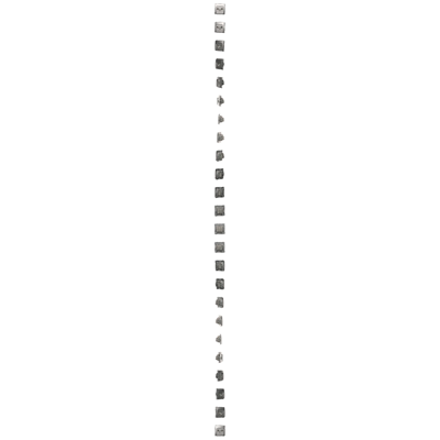 SIMON BASIC Pass-through antenna socket R-TV-SAT (module) silver mat