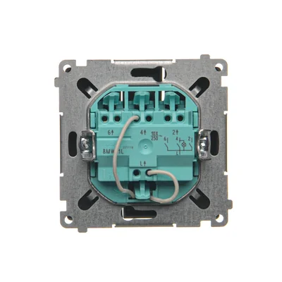 SIMON BASIC Потрійний вимикач з LED підсвічуванням 10А 250В матовий графіт