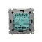 SIMON BASIC Потрійний вимикач з LED підсвічуванням 10А 250В матовий графіт