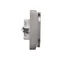 SIMON BASIC Presa a spina con messa a terra, Schuko, doppia, con otturatori per percorsi corrente, acciaio inox
