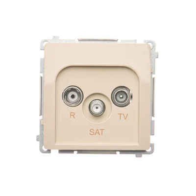 SIMON BASIC Presa antenna terminale RD/TV/SAT, beige
