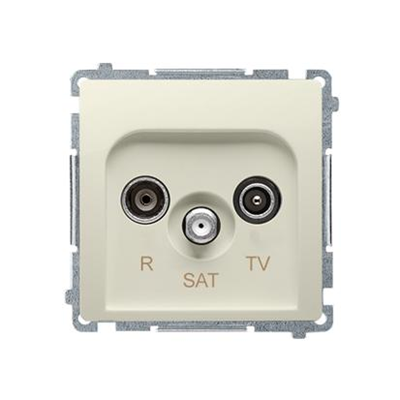 SIMON BASIC Presa antenna terminale RD/TV/SAT, beige