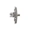 SIMON BASIC Presa antenna tipo "F" + presa computer RJ45, categoria 6, inox metallizzato